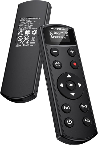 for Nikon Camera Remote Control, Hanpusen Rechargeable Wireless Shutter Release with OLED Screen for Nikon Z6 III/Zf/Z5II/Z50/Z50 II/Z fc/P1000/P1100/P950/B600/A1000/Z6 II/Z30/Z5/Z7 II, Replace ML-L7