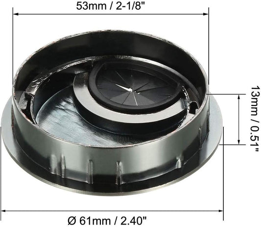 uxcell Cable Hole Cover, 2.1Inch/53mm Zinc Alloy Desk Wire Cord Cable Grommets Hole Cover for Office PC Desk Cable Cord Organizer, 4 Pcs Red Bronze