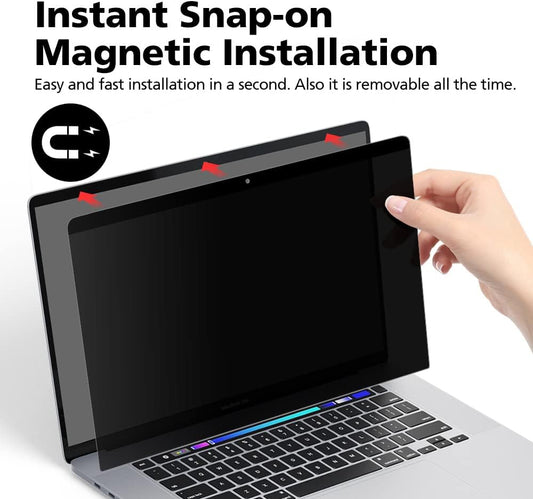 Magnetic Privacy Screen Protector for MacBook Pro 13.3 Inch (2017-2022 M1, M2), Removable Anti Glare Anti Blue Light Anti Spy Screen Filter