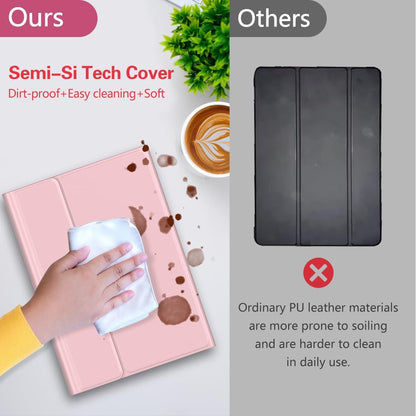 Galaxy Tab A9 Plus Case with Keyboard 5G 11 Inch 2023 (SM-X210/X216/X218), 7 Color Backlit Detachable Tablet Keyboard Cover with S Pen Holder for Samsung Galaxy Tab A9+ 11" (Pink)