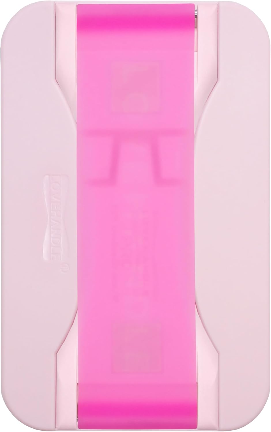 LoveHandle PRO MagSafe Compatible Magnetic Phone Grip w/Kickstand - Mount, Strap and Stand for Smartphone and Tablet - MagSafe Ring Included - Fits All Devices - Bubblegum Pink Glow