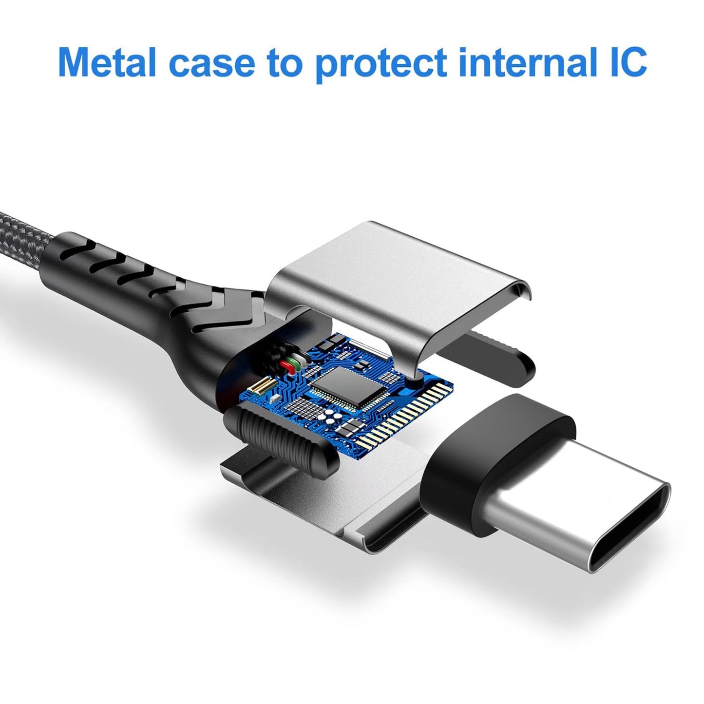 Durcord USB C to USB C Cable, 2Pack100W 3ft USB C Charger Cable Fast Charging for Android Phone Pad, Type C to Type C Charger Braided Compatible with iPhone 15 Pro/Plus/Max/Android/Phone/Pad