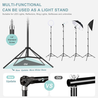 10.2x10Ft Heavy Duty Backdrop Stand, MSKIRA Adjustable Backdrop Support System Kit, Photoshoot Background Stand for Parties, Advertising Display with 6 Clamps, 4 Clips, 2 Sandbags, Carry Bag