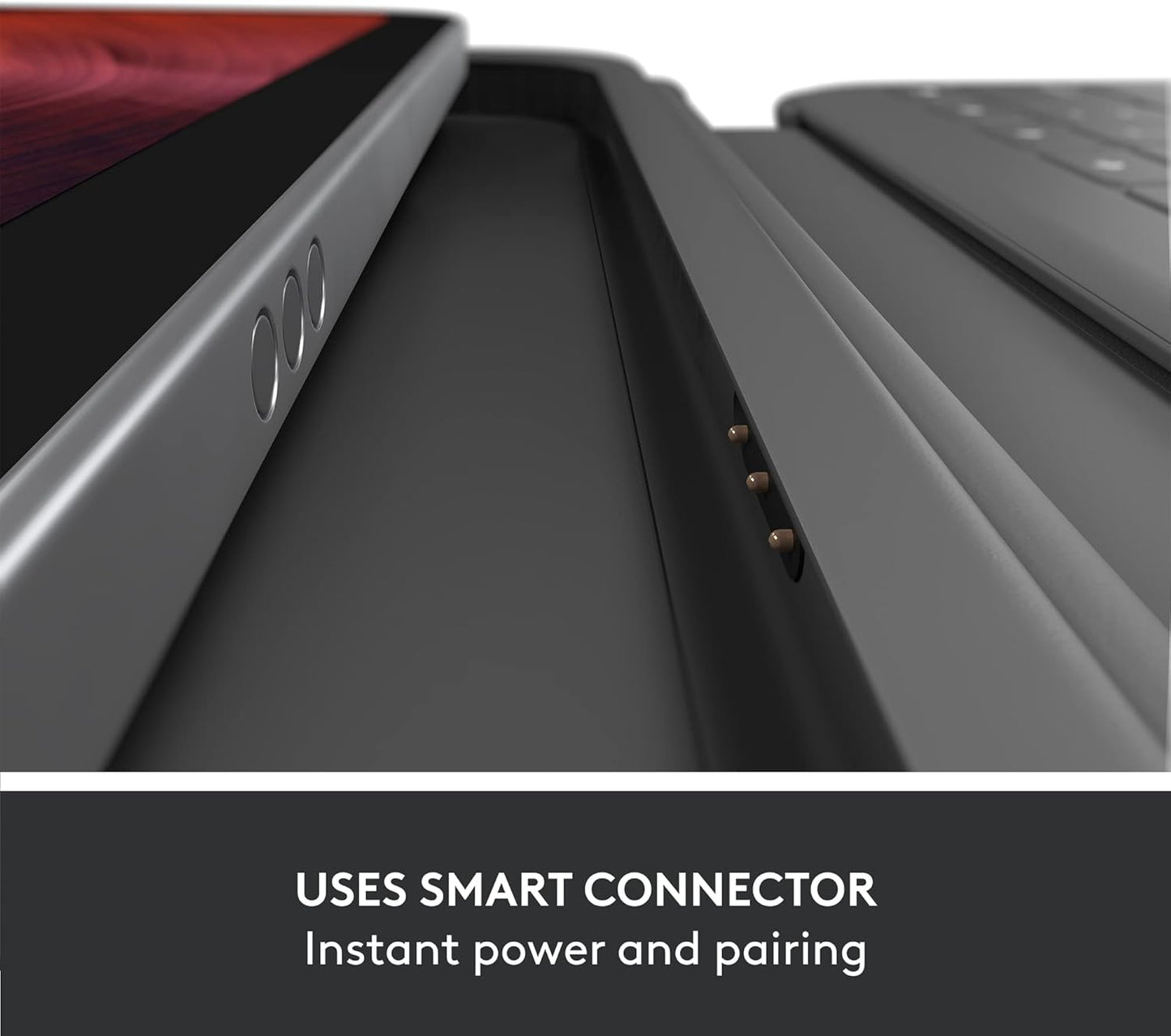 Logitech Rugged Folio Keyboard Case for iPad (10th gen & A16) with Smart Connector and Durable Spill-Proof Keyboard - Graphite