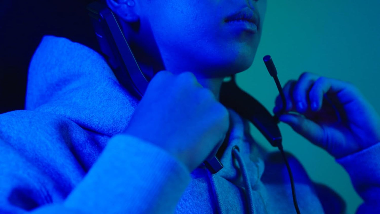 PIONEER,Desktop Gaming Speaker,Sound TECTOR,Rear Sound Enhancer,Exclusively for The Compact Front Speaker（TQ-FG3000）,Clear Sound,Neckband,Lightweight with Narrow Directional Chat Microphone,TQ-RG3000