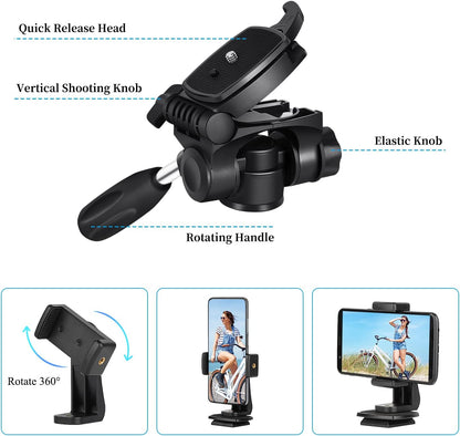 JOILCAN Tripod Camera Tripods, 74" Tripod for Camera Cell Phone Video Recording, Heavy Duty Tall Camera Tripod Stand, Professional Travel DSLR Tripods Compatible with Canon iPhone, Max Load 15 LB