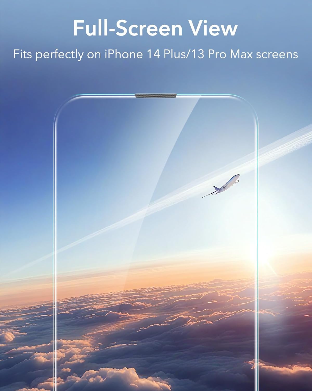 ESR 3 Pack for iPhone 13 Pro Max/iPhone 14 Plus Screen Protector, [9H Hardness] [Military Grade Shatterproof] Tempered Glass Film with Flawless Fit Tray