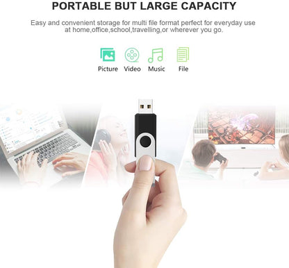KEXIN Flash Drive 32GB USB 3.0 Flash Drive Bulk Thumb Drive with LED Indicator 32G USB 3.0