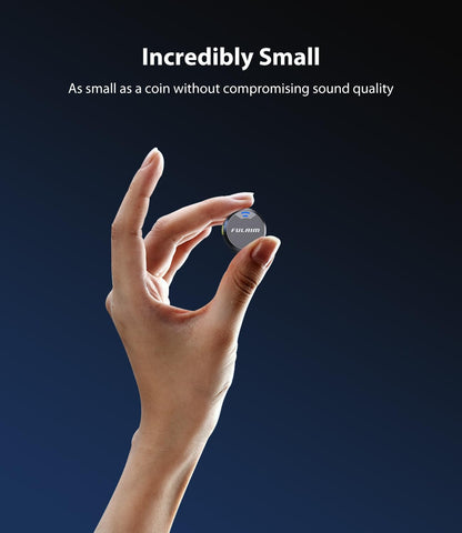 FULAIM X3 Wireless Lavalier Microphone with 32H Charging Case for iPhone/Android/PC, DSP Noise Reduction Mini Lapel Microphone for Video Recording, Vlogging, YouTube, Interview (X3-Case)