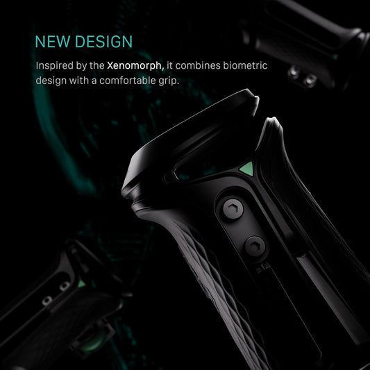 Tilta Xeno Side Handle for Filmmakers & Cameras - Black | Secure Connection & Helps Prevent Rotation | Adjustable Height | Textured Silicone Grip | Convenient Assembly (NATO)