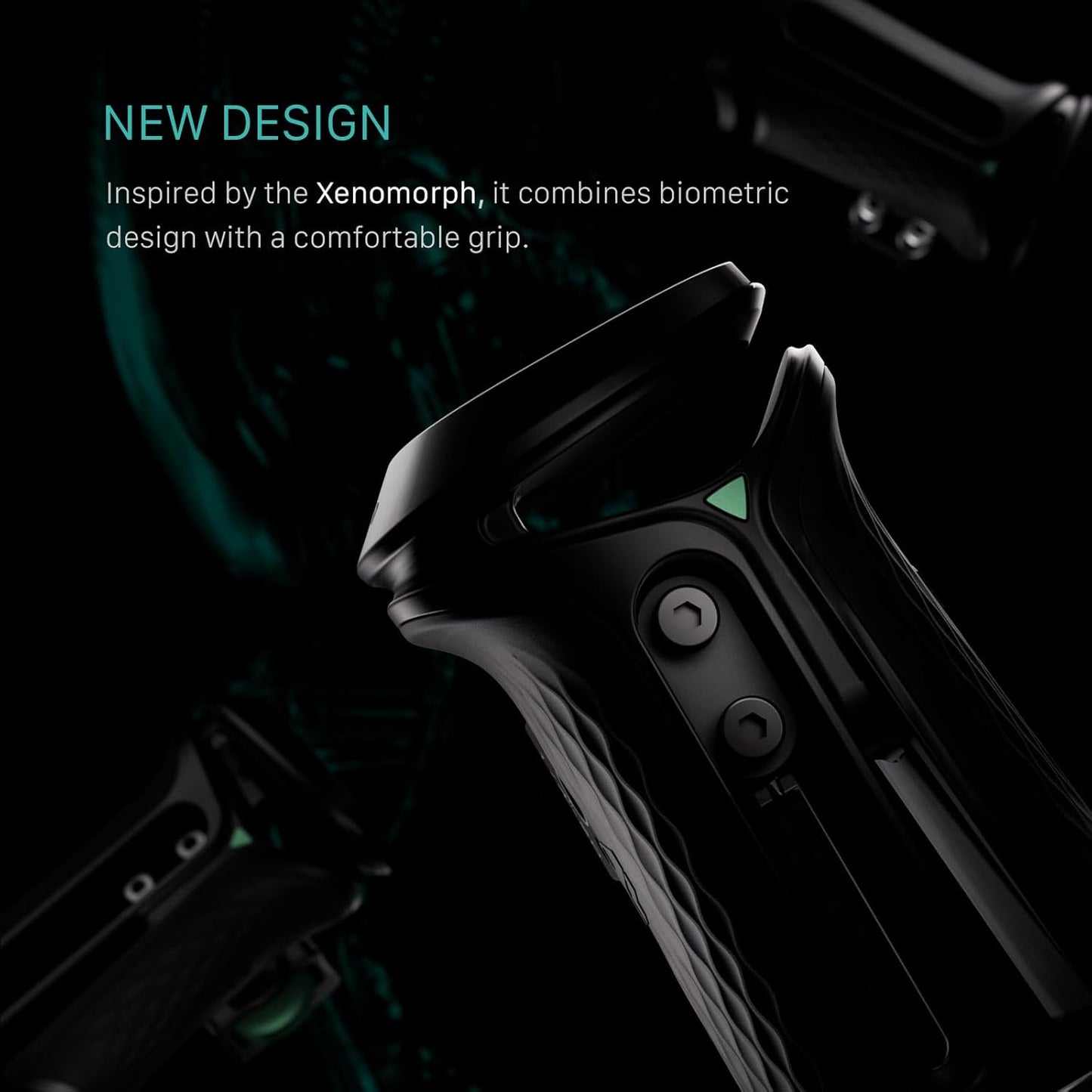 Tilta Xeno Side Handle for Filmmakers & Cameras - Black | Secure Connection & Helps Prevent Rotation | Adjustable Height | Textured Silicone Grip | Convenient Assembly (1/4"-20 w/Locating Pins)