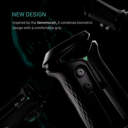 Tilta Xeno Side Handle for Filmmakers & Cameras - Black | Secure Connection & Helps Prevent Rotation | Adjustable Height | Textured Silicone Grip | Convenient Assembly (1/4"-20 w/Locating Pins)