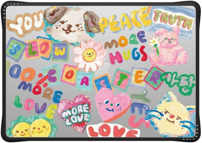 CASETiFY Impact MacBook Air 15" (M2-M4) Case [Cushioned Impact Corners/Scratch-Resistant/Anti-Slip Grip] - SLOWCOASTER Sticker - Clear Black