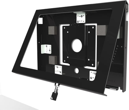 TABcare Locking Anti-Theft Metal Case for iPad Pro 13" for Kiosk, POS, Store, Show Display, Time Clock (Black, iPad Pro 13)