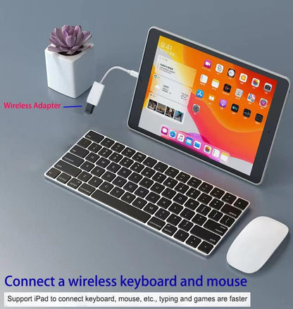 Lightning to USB Camera Adapter, Apple MFi Certified USB 3.0 OTG Dongle Cord for iPhone 14 13 12 11 X XS XR 8 Plus, iPad to Connect USB Flash Drive, Card Reader, Keyboard, Mouse, Piano, U Disk