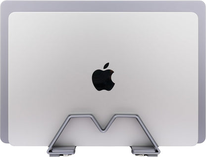 Adjustable Dual Vertical Laptop Stand - Supports 2 Devices Holder, Fit for All Laptops(10-30mm Thickness) - Fashion Design, Adjustable Width, Anti-Slip & Scratch-Resistant, Patented Design