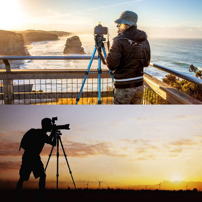 Victiv 72 inch Camera Tripod, Tall Tripod for Camera Cell Phone, Heavy Duty Camera Tripod Stand, Professional Aluminum Monopod, Compatible with Canon Nikon Sony DSLR Cameras - Blue