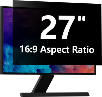 Computer Privacy Screen Protector 27 Inch with Hp Dell Acer Asus Samsung LG and More, Removable Security Shield Filter for 16:9 Aspect Ratio Monitor Like ViewSonic Sceptre AOC Koorui BenQ(27" Diagonal 16:9 1 Pack)