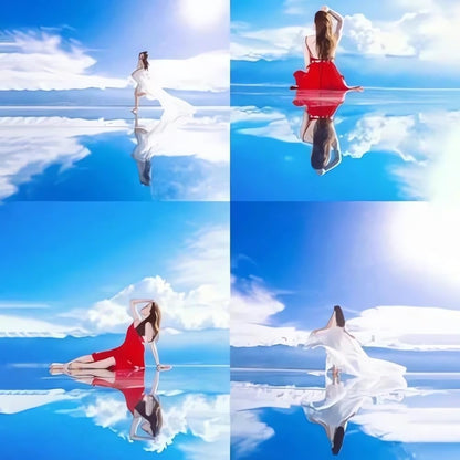 2024 Smartphone Camera Mirror Reflection Clip Kit - New Version: Adjustable Selfie Reflector, Mobile Phone Reflection Clip for All Phones (White+Black)