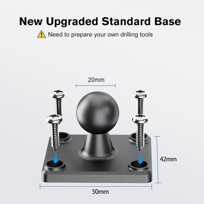 OHLPRO Tablet Mount for Truck - Heavy Duty Drill Base - Tablet Holder for Car Dashboard, iPad Holder for All 5"-13" iPad Pro Samsung Galaxy Kindle fire Tablets and Car Wall Desk etc.