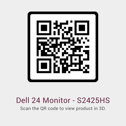 Dell S2425HS Monitor - 23.8 Inch, FHD (1920x1080) Display, 100Hz Refresh Rate 1500:1 Contrast Ratio, TÜV Rheinland Eye Comfort 4 Star, Integrated 2x5W Speaker, Height/Tilt/Swivel/Pivot - Ash White