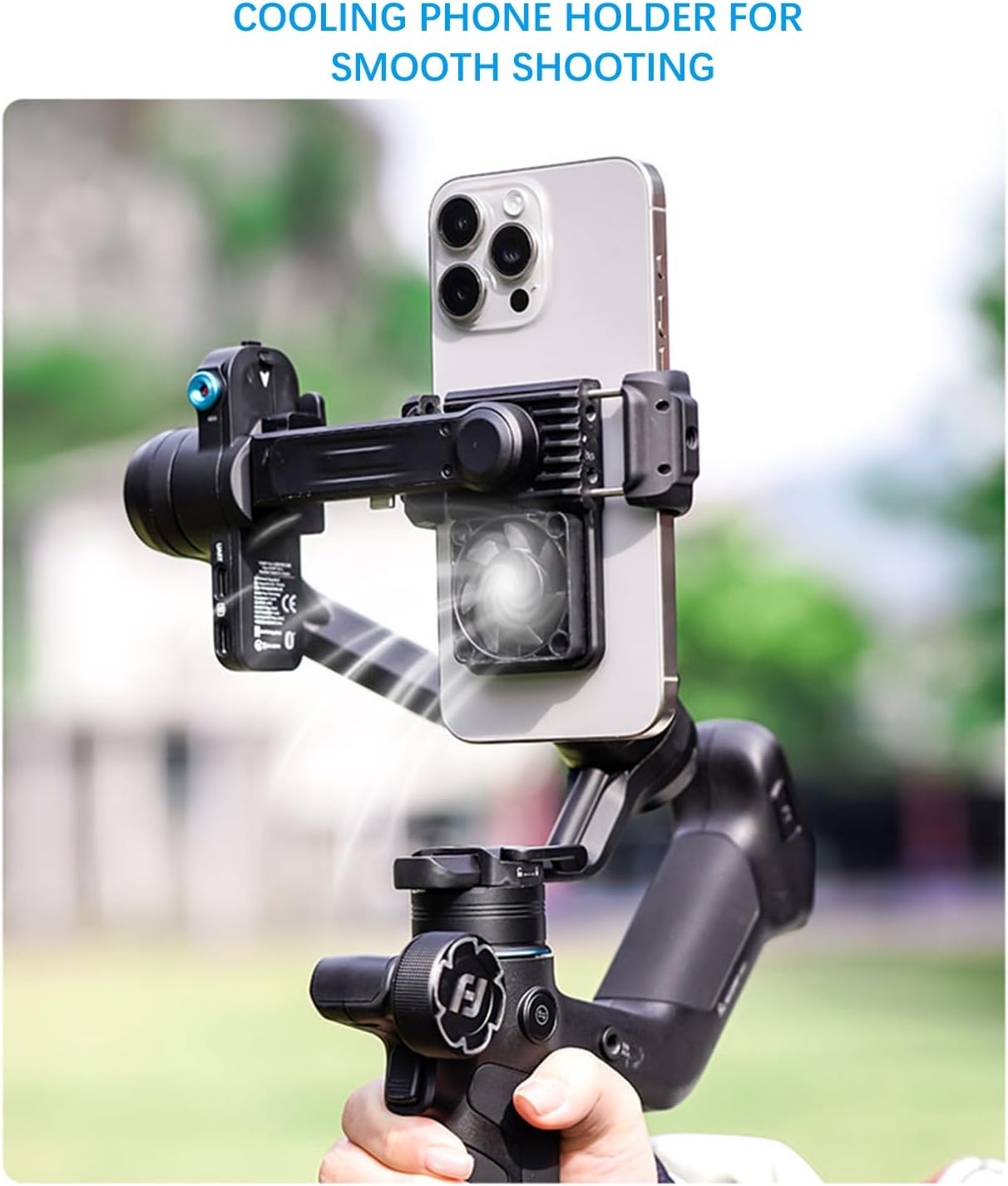 FeiyuTech Scorp MINI 3 Gimbal Stabilizer for iPhone, 3-Axis Smartphone Gimbal Built-in AI Tracking Module,Phone Gimbal with Cooling Fan and Integrated Grip Design, Touch Screen, 2KG(4.41lb) Payload