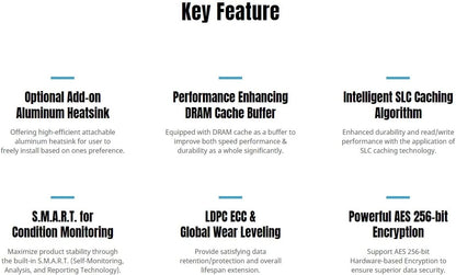 KLEVV CRAS C930 1TB M.2 2280 NVMe PCIe Gen4x4 Internal Gaming SSD Aluminium Heatsink Included, Compatible with PS5, up to 7400MB/s with DRAM Cache (K01TBM2SP0-C93)