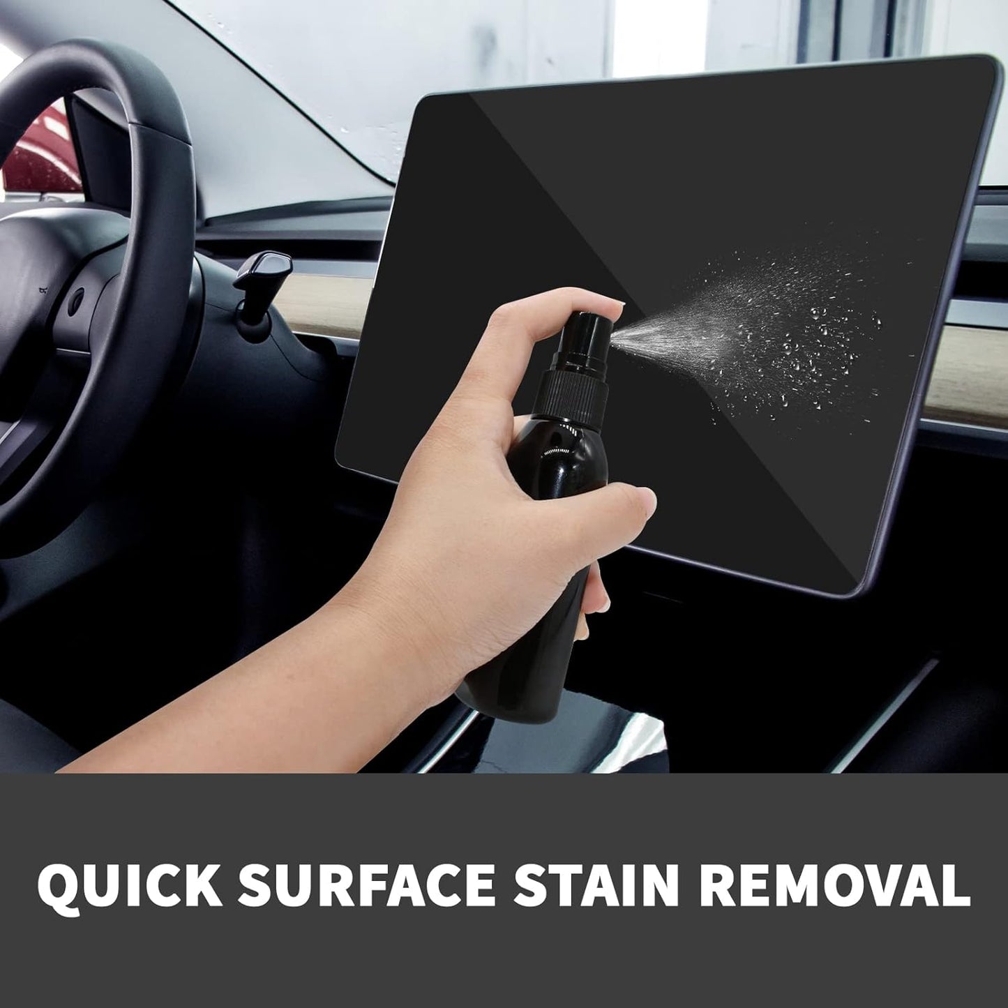 Car Screen Cleaner, Car Touch screen cleaner for Tesla, Screen Cleaner for Car Display, EV Car Screen Cleaner Spray and Wipe, Screen Cleaner Kit for Dashboard, laptop, Monitor