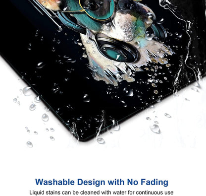 Square Mouse Pad, Colorful Stylish Bulldog Mouse Pad, Mouse Mat Square Waterproof Mouse Pads Non-Slip Rubber Base MousePads for Office Laptop