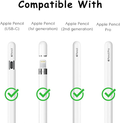 6 Pack Fine Point Replacement Tips Compatible with Apple Pencil 2nd Generation, Apple Pencil 1st Generation, Apple Pencil USB-C & Apple Pencil Pro Colorful iPencil Nibs (Multicolour)