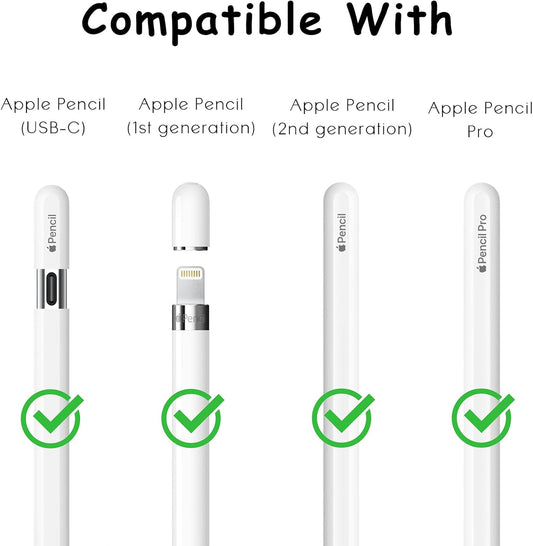 6 Pack Fine Point Replacement Tips Compatible with Apple Pencil 2nd Generation, Apple Pencil 1st Generation, Apple Pencil USB-C & Apple Pencil Pro Colorful iPencil Nibs (Multicolour)