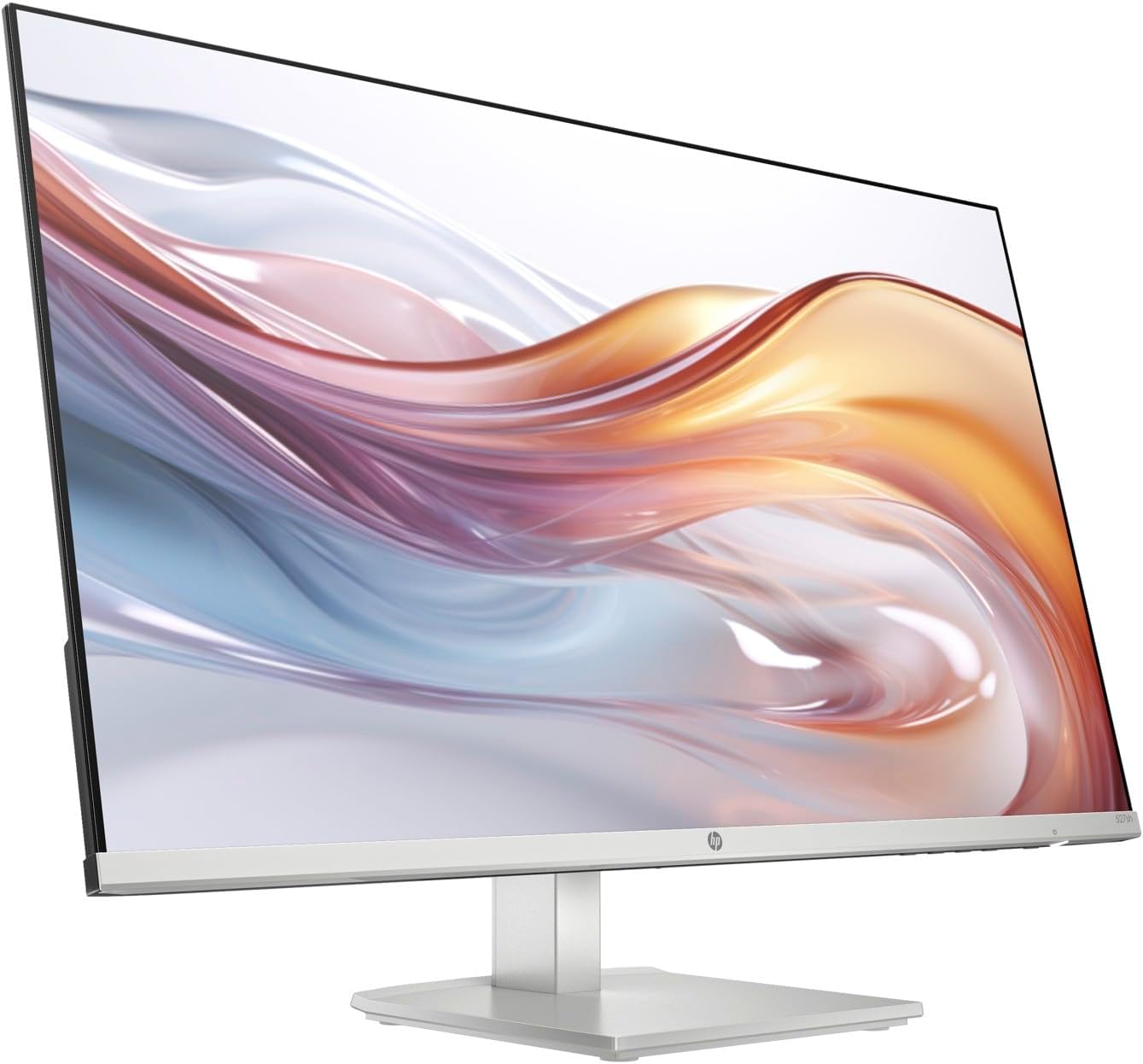 HP Series 5 527sh Monitor (Replaces M27h) 27" 100Hz IPS FHD (1920x1080) 99% sRGB Display, Adjustable Height & Tilt, Flicker Free, Anti-Glare, Black/Silver w/DKZ USB Port Expander (2 Pack)