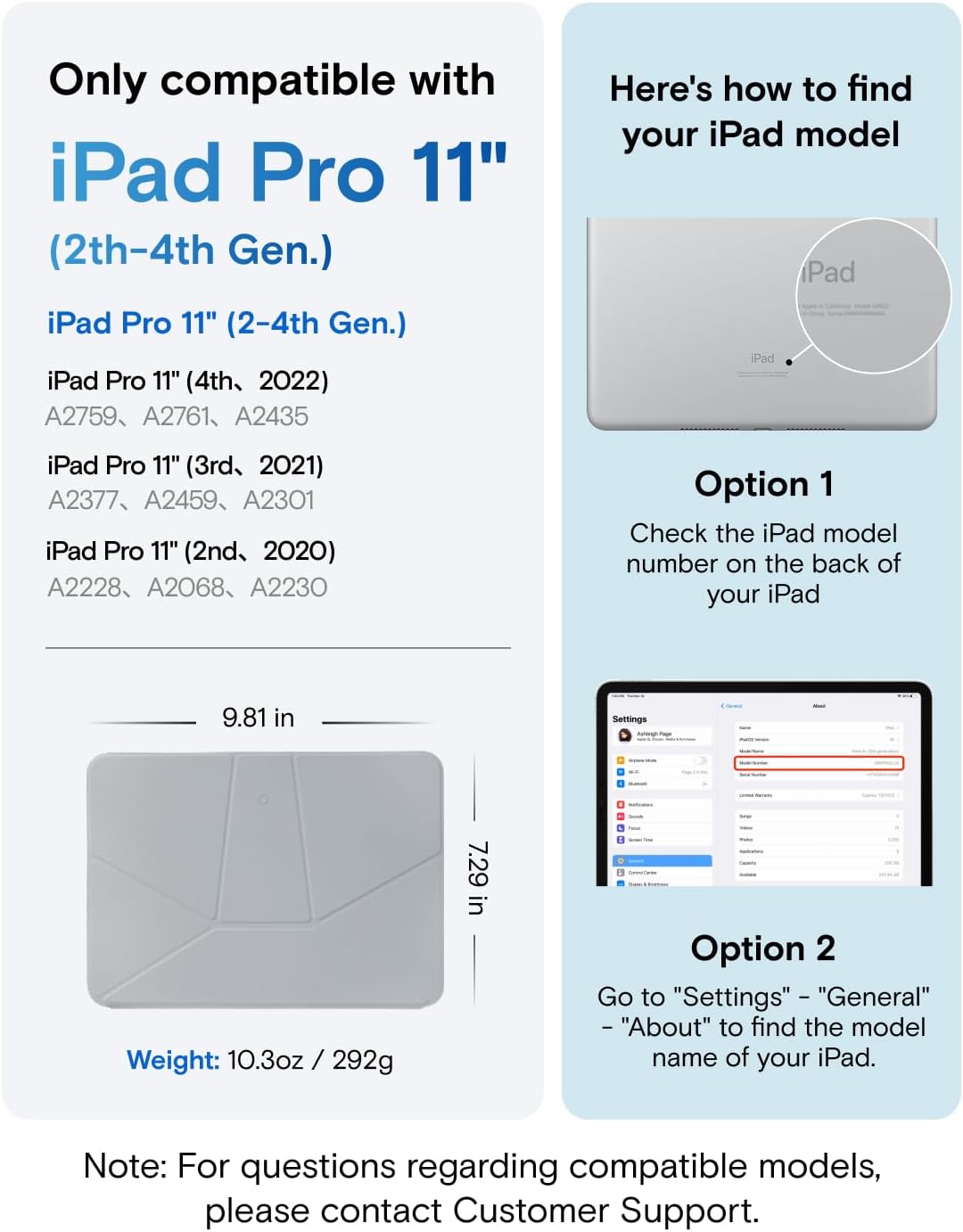 MOFT Dynamic Folio Case for iPad Pro 11-inch(2nd/3rd/4th Generation, 2020/2021/ 2022), Silm Magnetic Stand Case with 20+ Viewing Angles, Auto Wake/Sleep,Cement x Sapphire