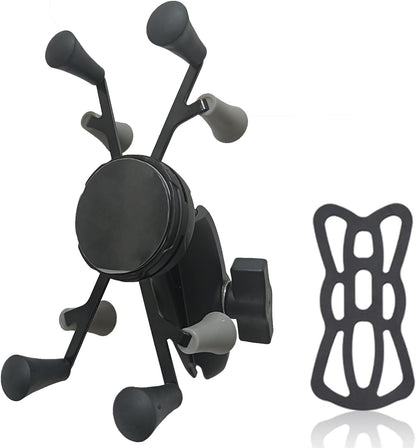 Strg Tablet Mount with Composite Double Socket Arm(Medium) for 6" Tablets, Tablet Holder Compatible with RAM Mount and All B Size 1" Ball Mounts Bases for Motorcycle Bike Car Truck etc