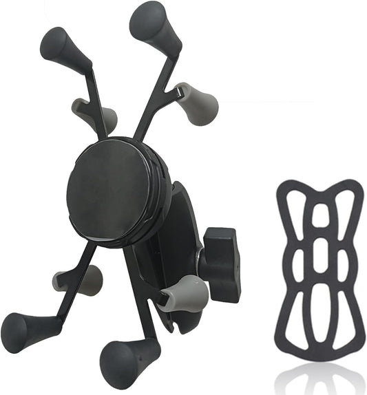 Strg Tablet Mount with Composite Double Socket Arm(Medium) for 6" Tablets, Tablet Holder Compatible with RAM Mount and All B Size 1" Ball Mounts Bases for Motorcycle Bike Car Truck etc