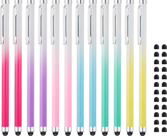 Stylus Pens for Touch Screens 12 Pack, Linfanc High Sensitivity and Precision Capacitive Stylus Pens for iPad, Tablets, Smartphones