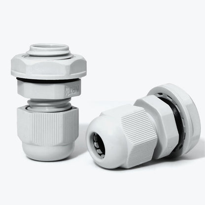 10 Pcs 1/4" NPT Nylon Cable Glands, IP68 Waterproof Adjustable Cord Grip Cable Connector Strain Relief Wire Protectors for 4-6mm Cable Diameter, Grey