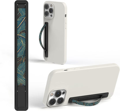 Phone Grip, Ultra Thin Cell Phone Grips Finger Holder Kickstand for Back of Phone, Loopy Case Swappable for Smartphones Wireless Chargers Car Mounts - SleekGrip Essential