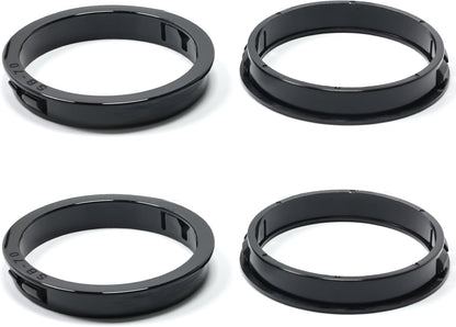 2-5/8"(70mm) Black Snap-in Knockout Insulating Bushing Grommets, Plastic Cable Hole Grommet for Wiring, Round Nylon Snap in Locking Electrical Wire Cord Hose, Tubing Bushings Grommets, 4pcs