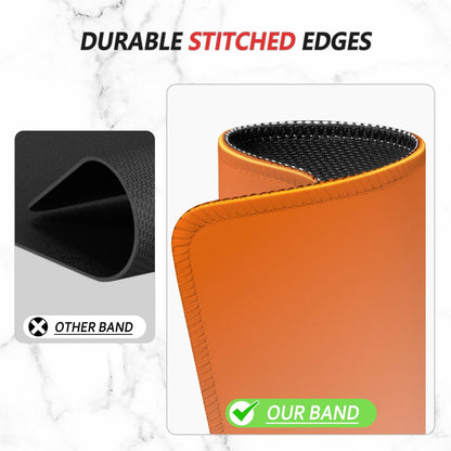 ITNRSIIET Mouse Pad Non-Slip Rubber Base Smooth Surface Stitched Edges Waterproof Durable Compatible with All Mice for Office & Gaming, Desk Accessory, 10.2x8.3x0.12 inch, Sunset Gradient