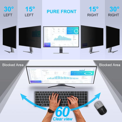 [3-Pack 24 Inch Privacy Screen for Monitor Computer Screen Privacy Filter for 16:9 Widescreen Monitor Desktop PC Anti-Glare Protector and Blue Light UV-Blocking
