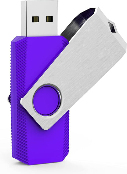 Aiibe 64GB Flash Drive 10 Pack 64 GB Thumb Drive Bulk USB Flash Drives 64GB USB 2.0 PenDrive Zip Drives 64G 64GB USB Drive Multipack