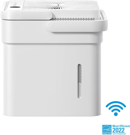 Midea Cube 50 Pint Dehumidifier for Basement and Rooms at Home for up to 4,500 Sq. Ft., Built-in Pump, Drain Hose Included, Smart Control, Works with Alexa (White), ENERGY STAR Most Efficient 2023