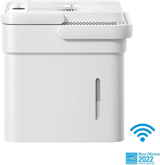 Midea Cube 50 Pint Dehumidifier for Basement and Rooms at Home for up to 4,500 Sq. Ft., Built-in Pump, Drain Hose Included, Smart Control, Works with Alexa (White), ENERGY STAR Most Efficient 2023