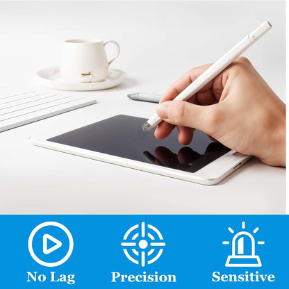 Lusofie 24Pcs Replaceable Mesh Fiber Tips 2 Sizes Stylus Tips, Stylus Replacement Tips for Stylus Pen,(5mm / 0.2 Inch, 6mm / 0.24 Inch)