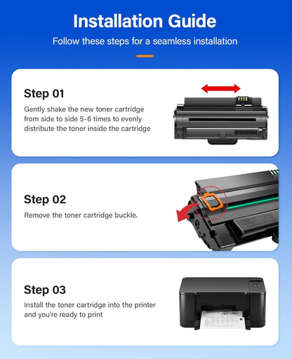 MLT-D105L Toner Cartridge Black 2-Pack High-Yield Replacement for Samsung MLT-D105L D105L Compatible with Samsung ML-2525 ML-2540 ML-2580N ML-1910 ML-1915 SCX-4623F SCX-4623FN SCX-4600 SF-650 Printers