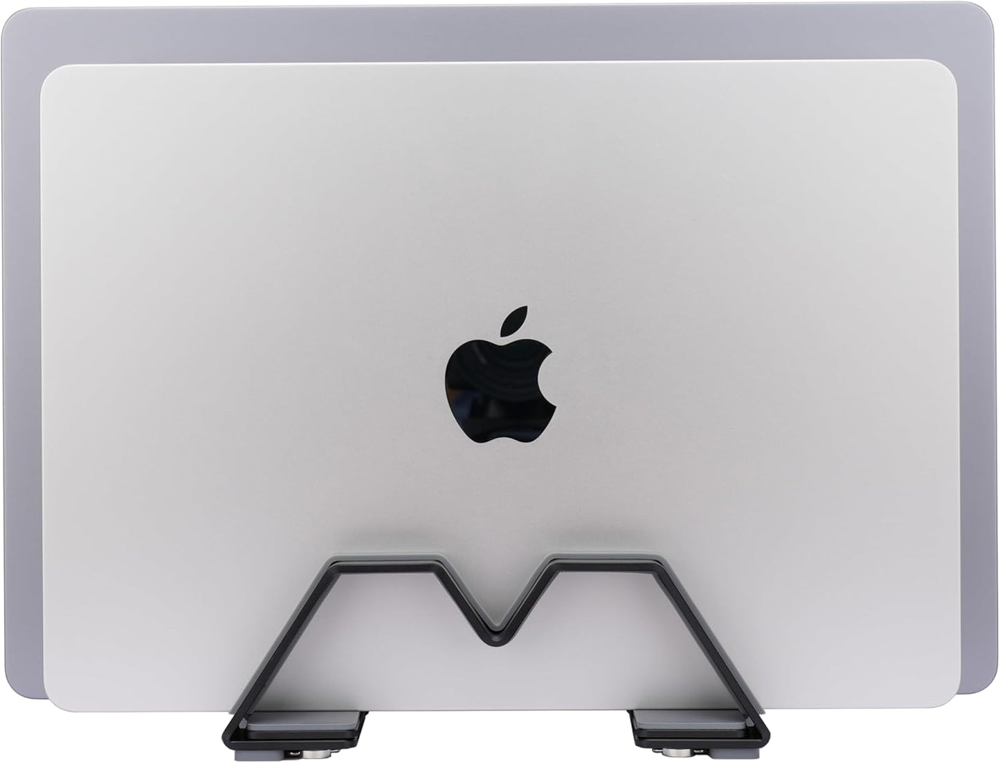 Adjustable Dual Vertical Laptop Stand - Supports 2 Devices Holder, Fit for All Laptops(10-30mm Thickness) - Fashion Design, Adjustable Width, Anti-Slip & Scratch-Resistant, Patented Design