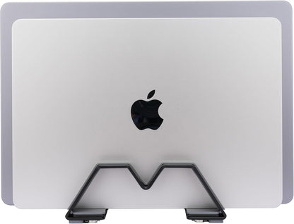Adjustable Dual Vertical Laptop Stand - Supports 2 Devices Holder, Fit for All Laptops(10-30mm Thickness) - Fashion Design, Adjustable Width, Anti-Slip & Scratch-Resistant, Patented Design