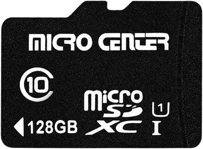 INLAND Micro Center 128GB Class 10 MicroSDXC Flash Memory Card with Adapter for Mobile Device Storage Phone, Tablet, Drone & Full HD Video Recording - 80MB/s UHS-I, C10, U1 (1 Pack)
