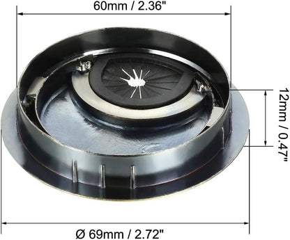 uxcell Cable Hole Cover, 2.4Inch/60mm Zinc Alloy Desk Wire Cord Cable Grommets Hole Cover for Office PC Desk Cable Cord Organizer, 4Pcs Bronze Tone